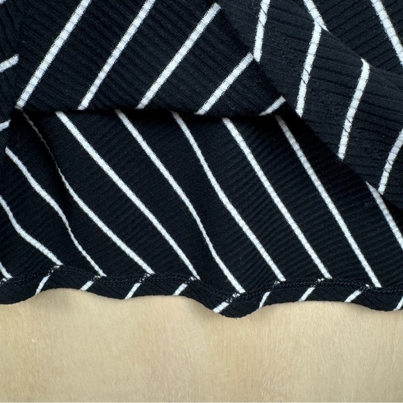 Mossimo Supply CO. Dress Striped Black White Midi size Medium Sleeveless - Picture 6 of 9